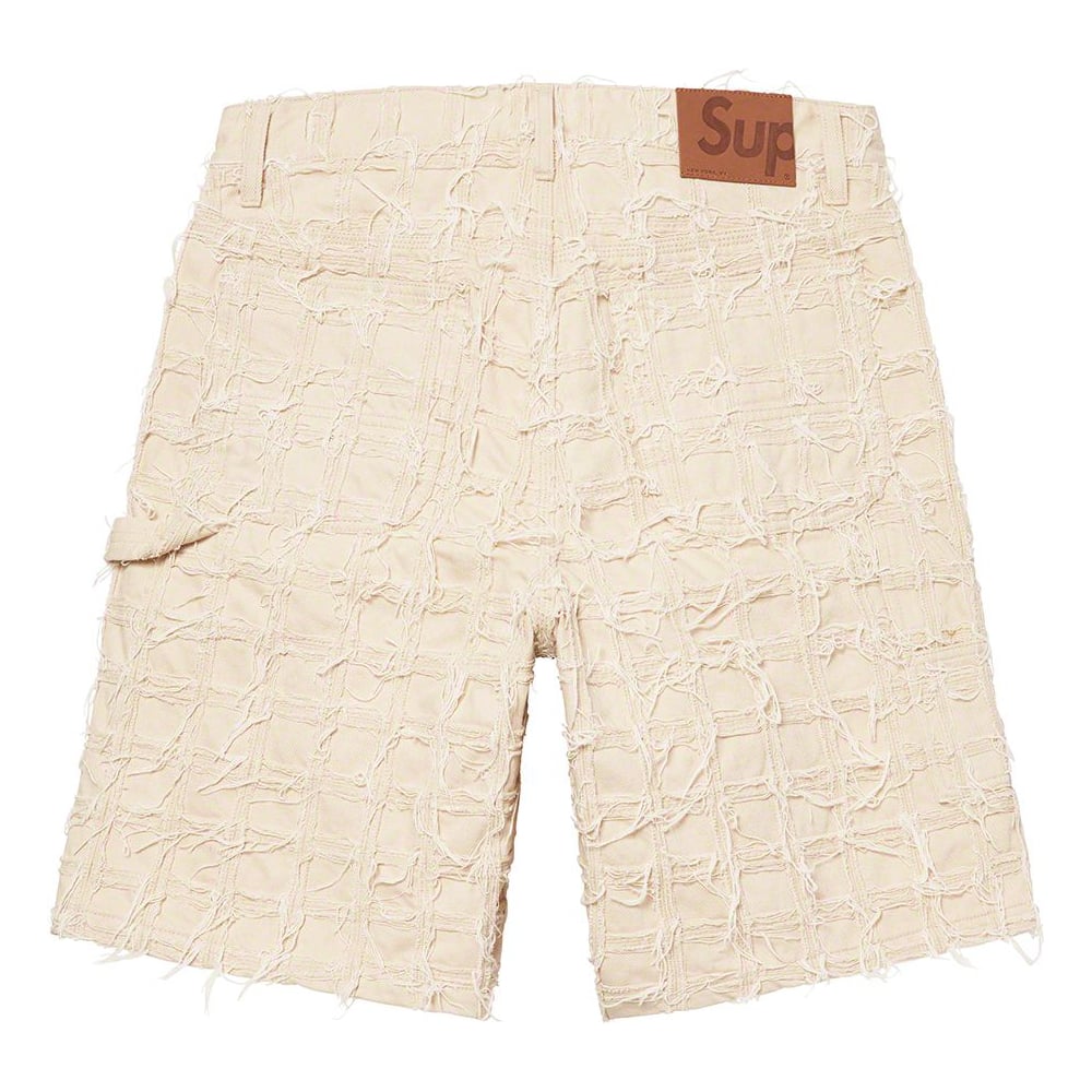 Details on Frayed Patchwork Baggy Denim Short [hidden] from spring summer
                                                    2023 (Price is $288)