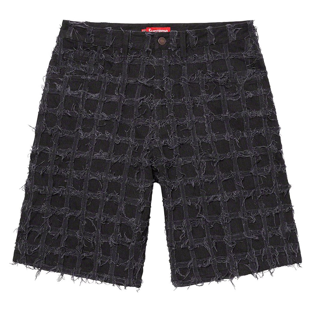 Frayed Patchwork Baggy Denim Short - spring summer 2023 - Supreme