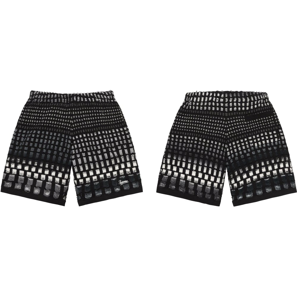 Details on Gradient Grid Knit Short [hidden] from spring summer
                                                    2023 (Price is $138)