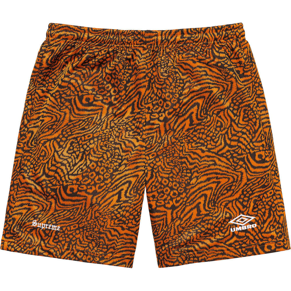 Details on Supreme Umbro Jacquard Animal Print Soccer Short  from spring summer
                                                    2023 (Price is $110)