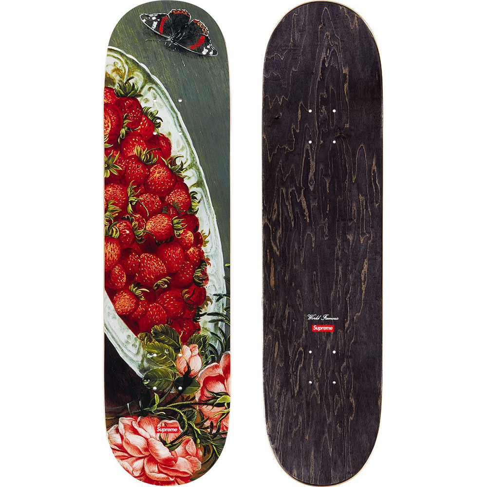 Supreme Strawberries Skateboard released during spring summer 23 season