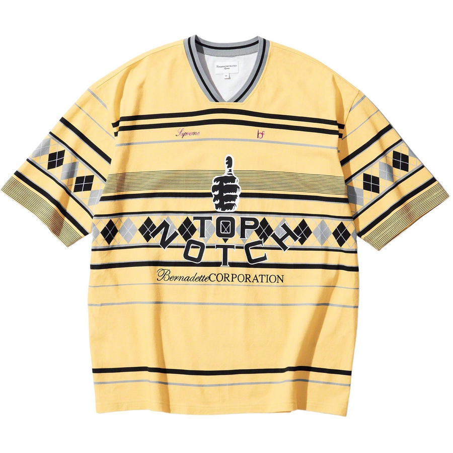 Details on Supreme Bernadette Corporation Pique Soccer Top  from spring summer
                                                    2023 (Price is $118)