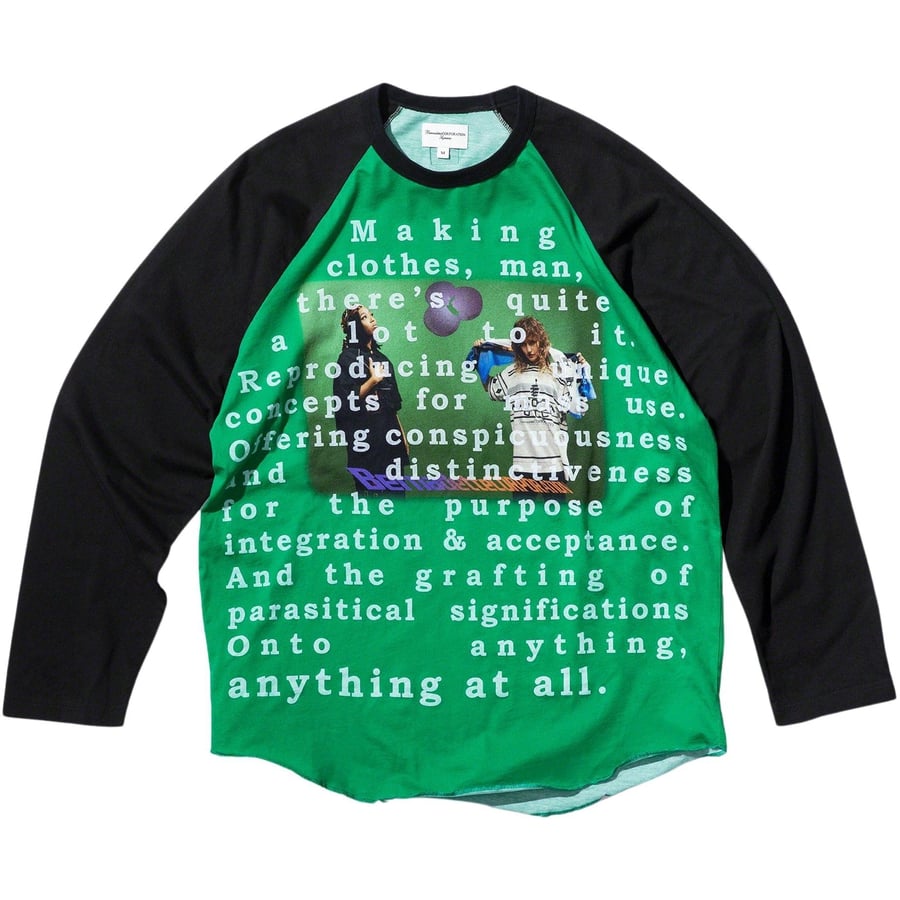 Details on Supreme Bernadette Corporation Raglan L S Top  from spring summer
                                                    2023 (Price is $110)