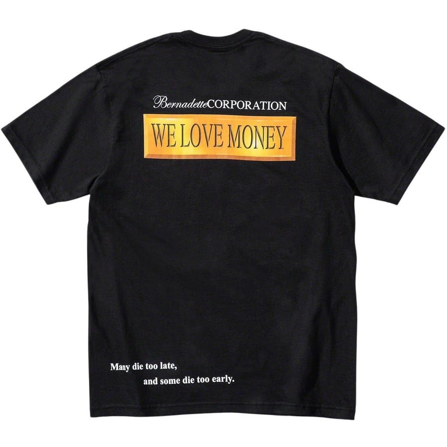 Details on Supreme Bernadette Corporation Money Tee  from spring summer
                                                    2023 (Price is $48)