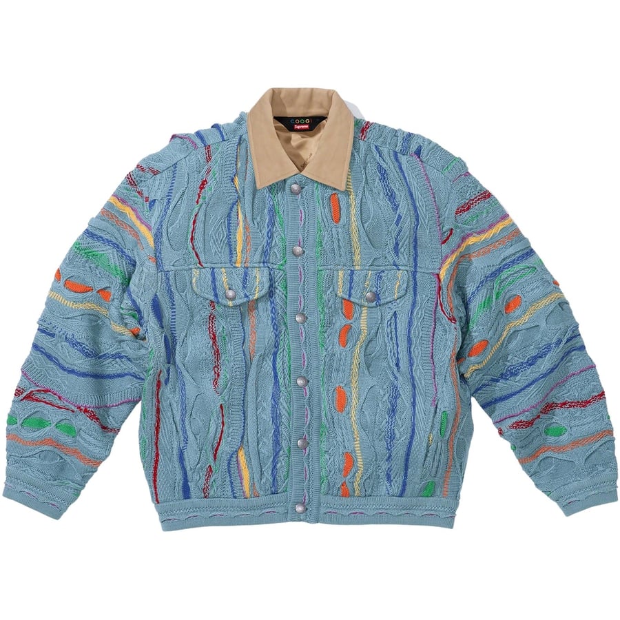 Details on Supreme Coogi Trucker Jacket  from spring summer
                                                    2023 (Price is $368)