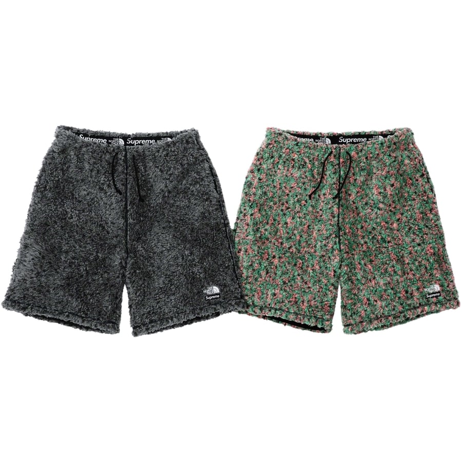 Details on Supreme The North Face High Pile Fleece Short from spring summer
                                            2023 (Price is $148)