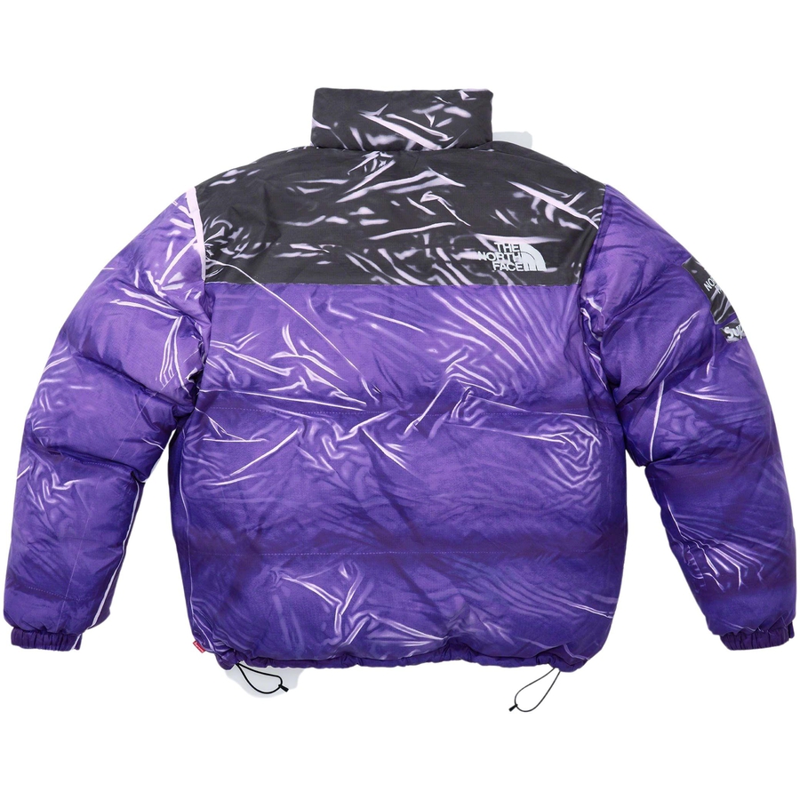 Details on Supreme The North Face Trompe L’oeil Printed Nuptse Jacket  from spring summer
                                                    2023 (Price is $398)