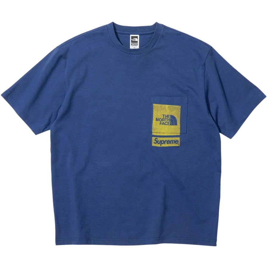 Details on Supreme The North Face Printed Pocket Tee  from spring summer 2023 (Price is $48)