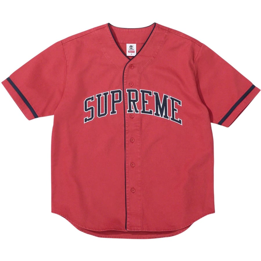 Details on Supreme Timberland Baseball Jersey  from spring summer
                                                    2023 (Price is $138)