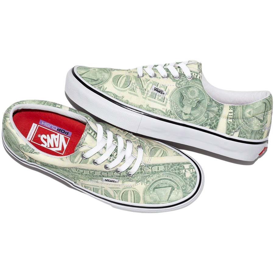 Details on Supreme  Vans Dollar Era from spring summer
                                            2023 (Price is $98)