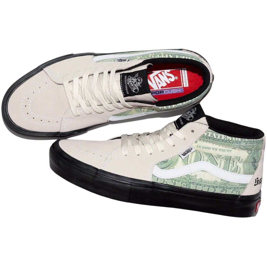 Details on Supreme  Vans Dollar Skate Grosso Mid  from spring summer
                                                    2023 (Price is $110)