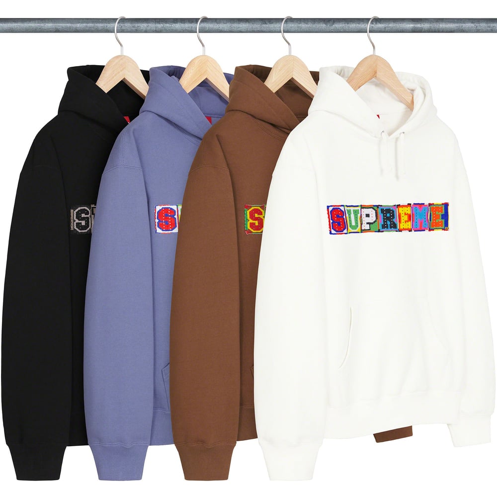 Details on Beaded Hooded Sweatshirt from spring summer 2023 (Price is $168)