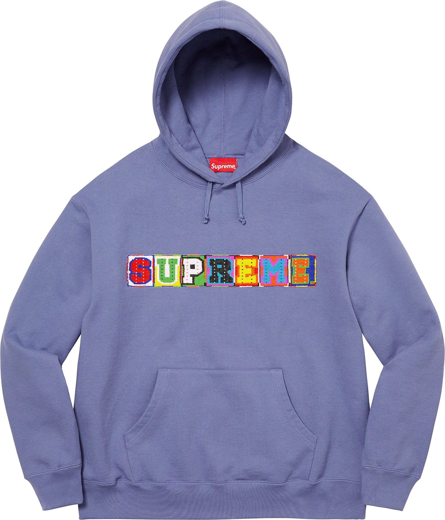 SUPREME BEADED HOODED SWEATSHIRT BLACK SS22 - Multi Check Shirt