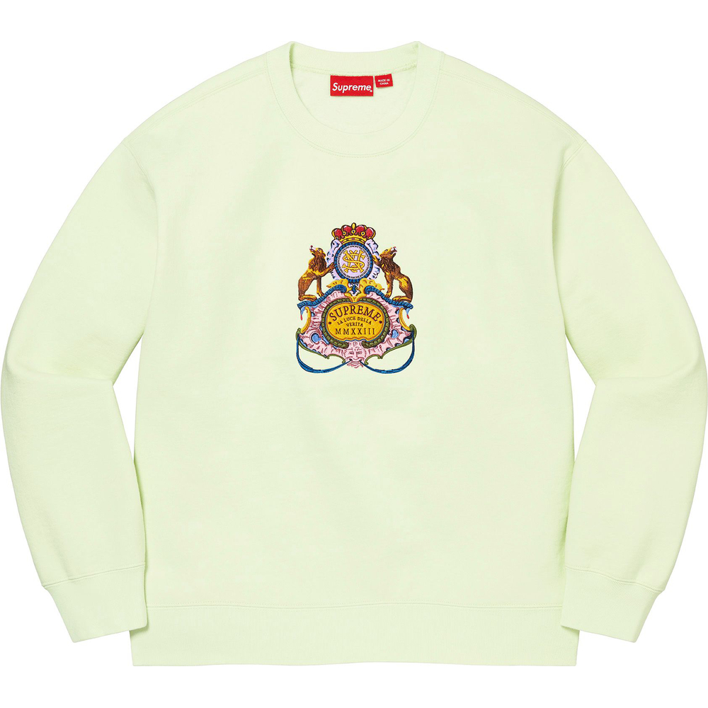 Supreme Crest Crewneck (SS23) - [hidden] - $158