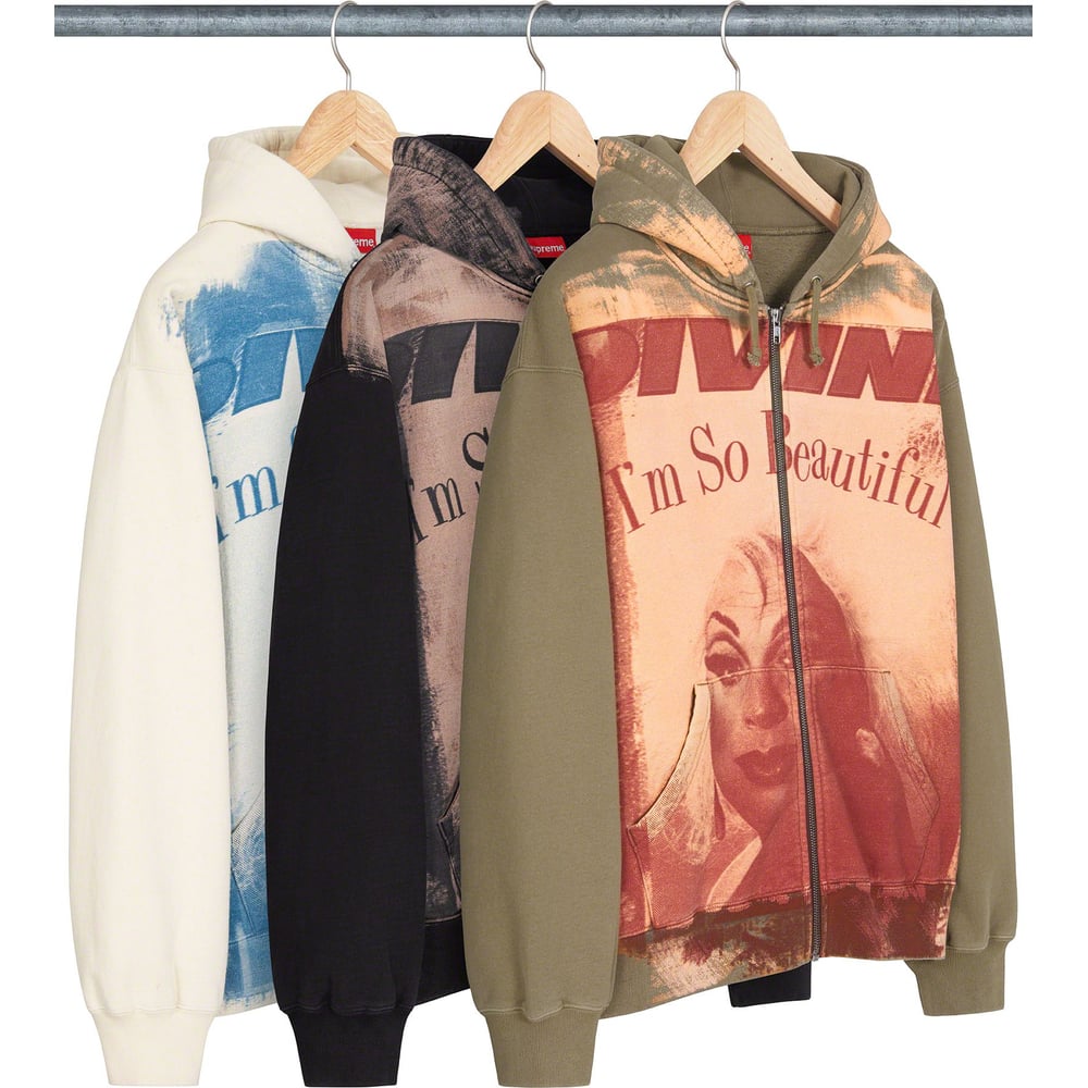 Supreme Divine Zip Up Hooded Sweatshirt for spring summer 23 season