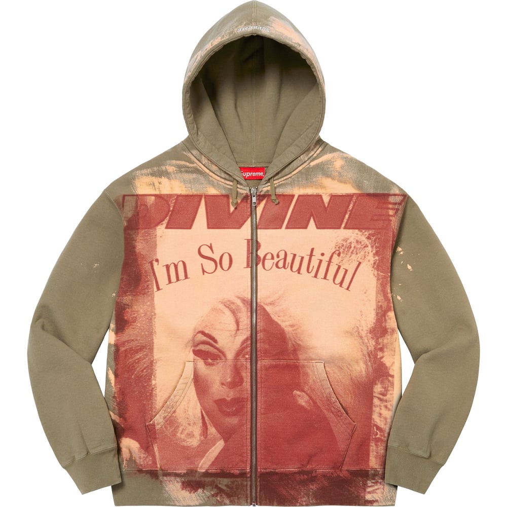 Details on Divine Zip Up Hooded Sweatshirt [hidden] from spring summer 2023 (Price is $188)