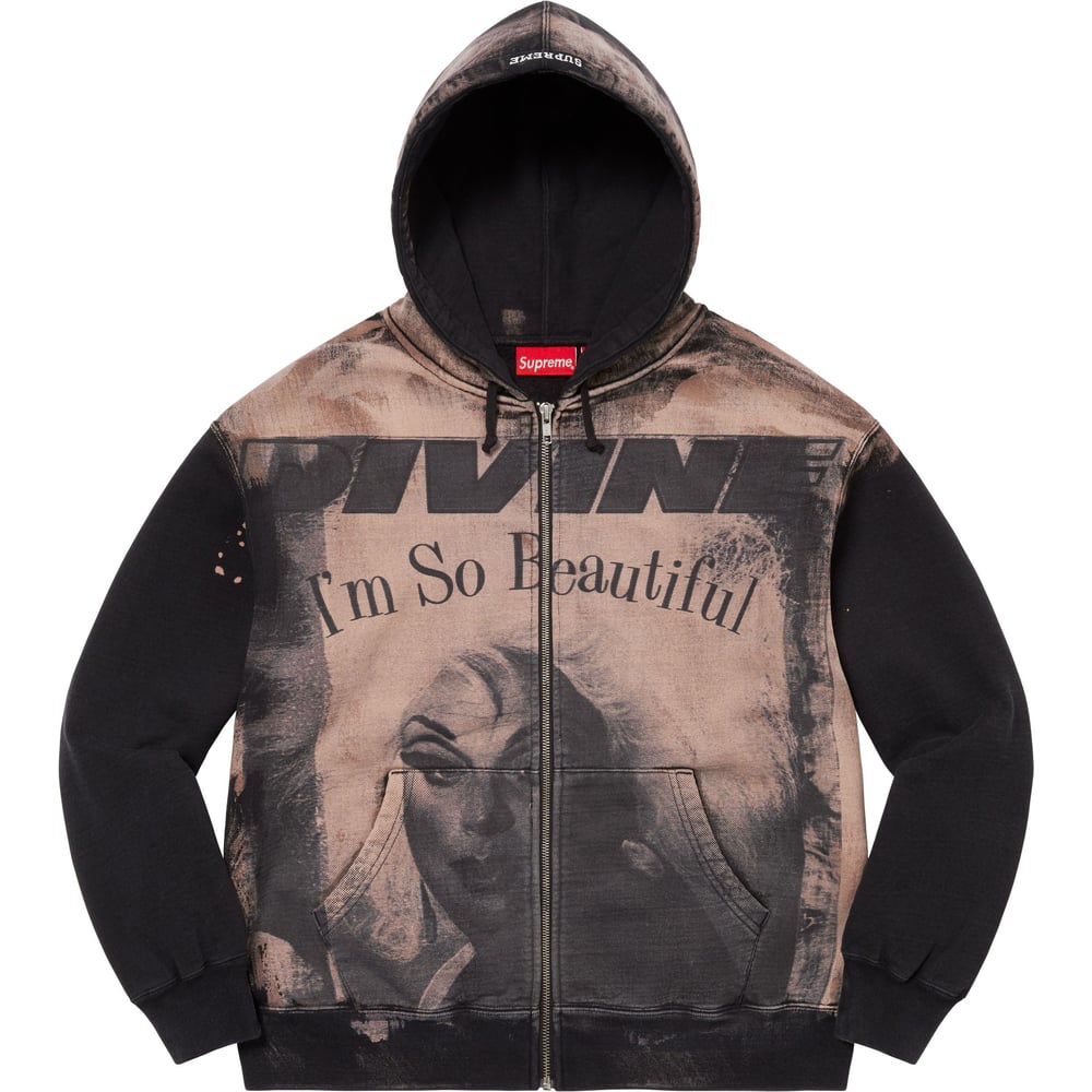 Details on Divine Zip Up Hooded Sweatshirt [hidden] from spring summer 2023 (Price is $188)