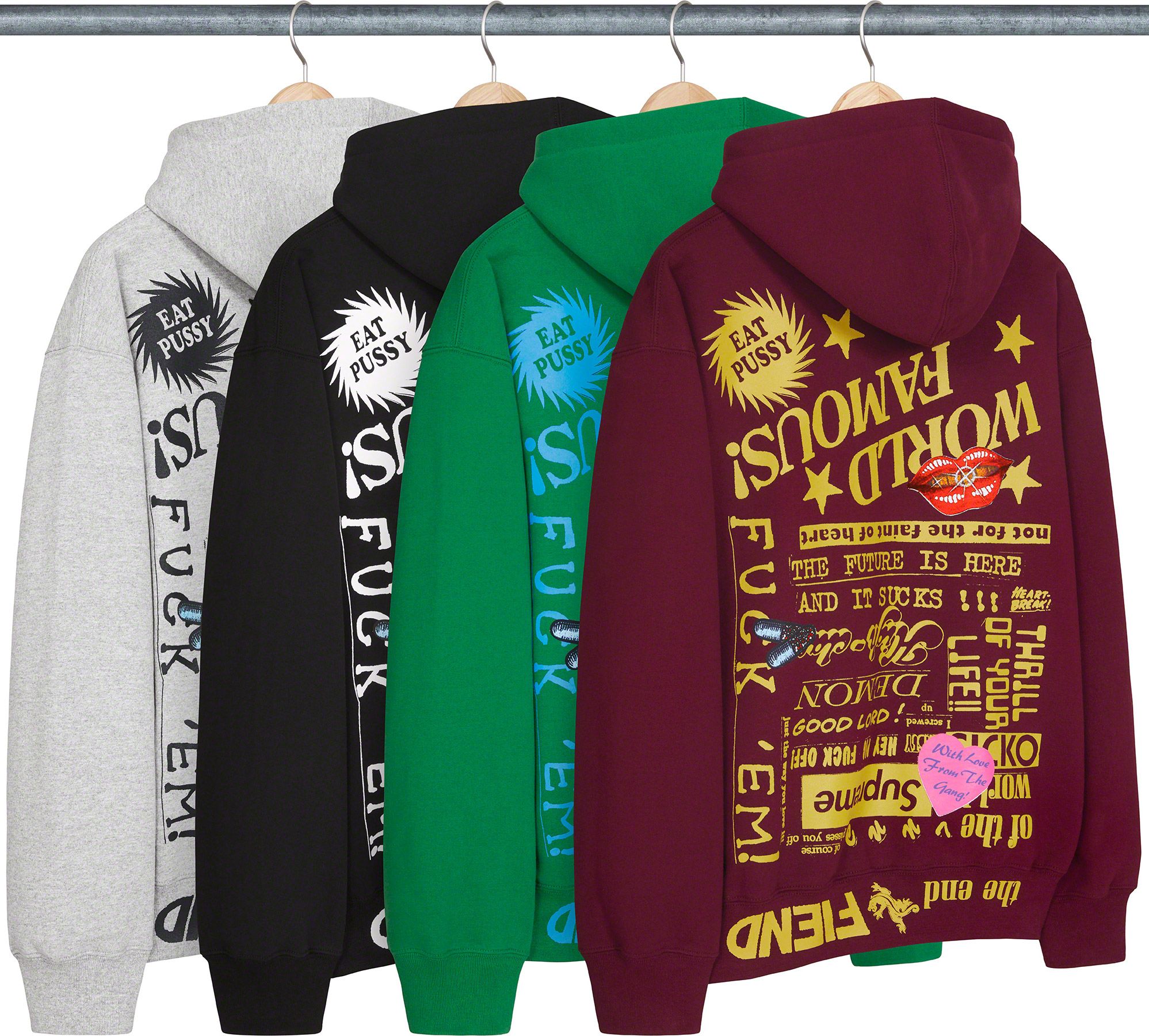 【お値下げ中】Supreme Fiend Hooded Sweatshirt