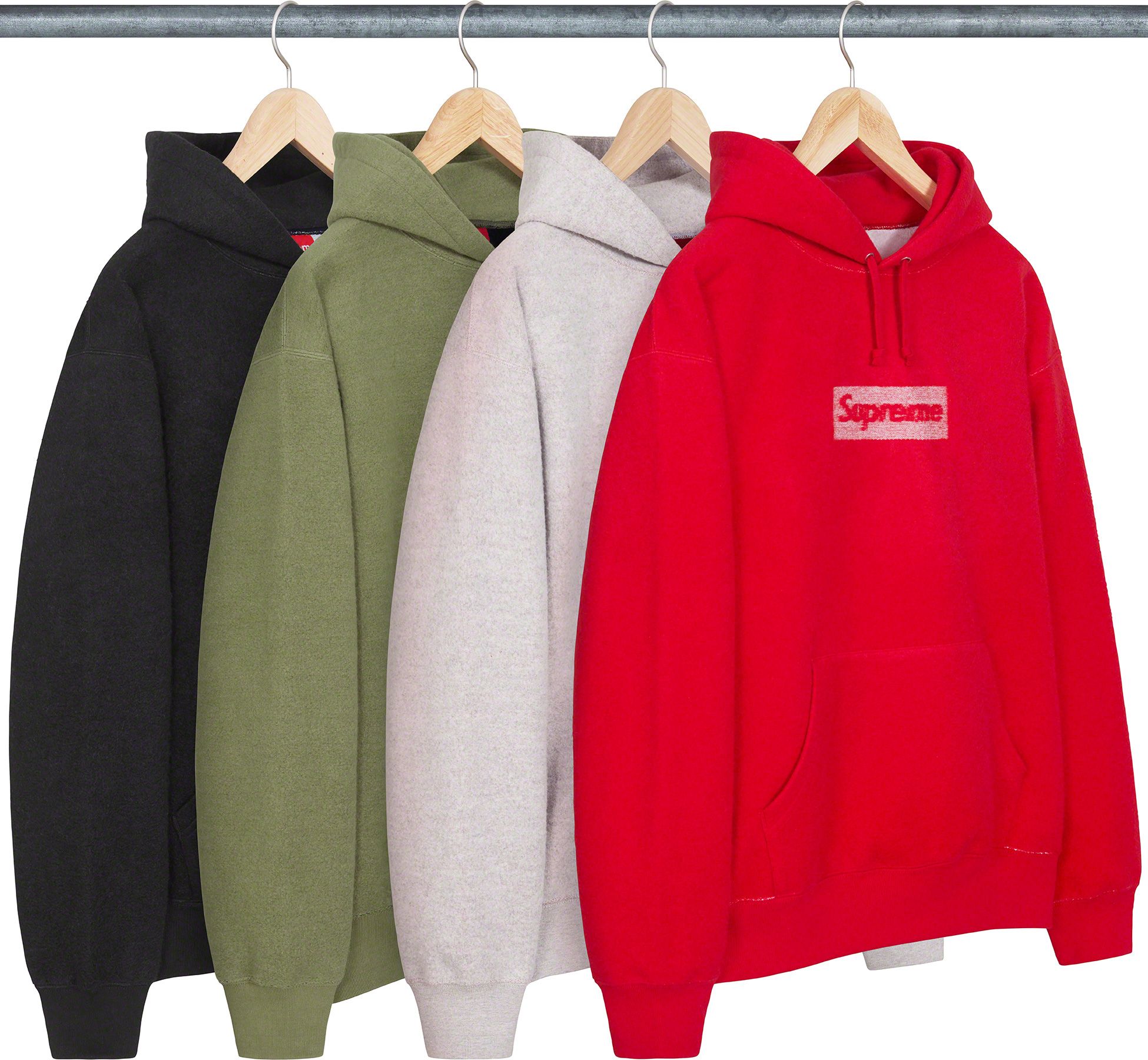 Supreme Box Logo Hooded Sweatshirt Red