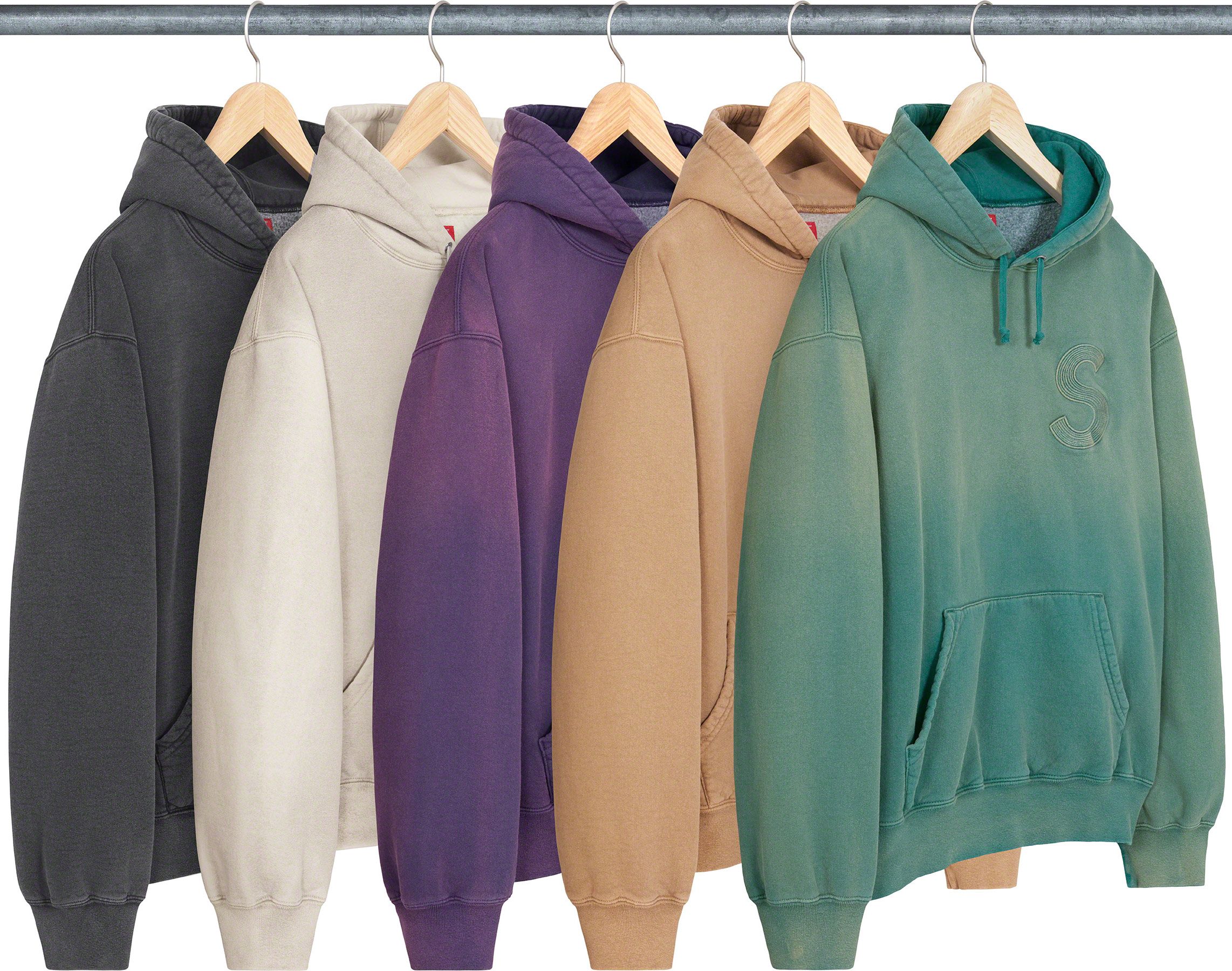 Overdyed S Logo Hooded Sweatshirt - spring summer 2023 - Supreme