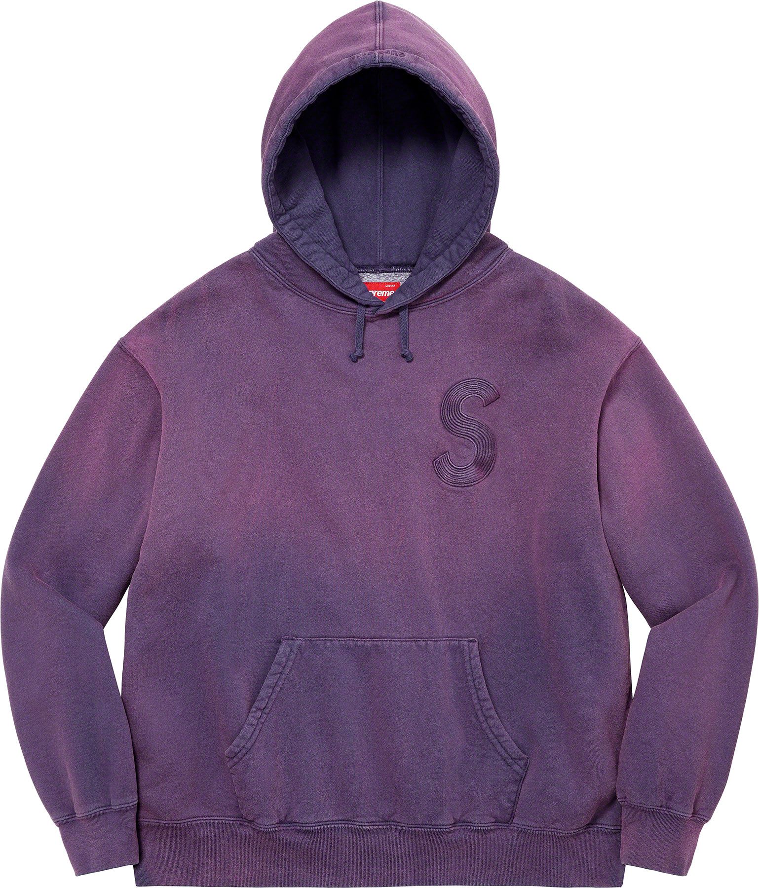 Overdyed S Logo Hooded Sweatshirt - spring summer 2023 - Supreme