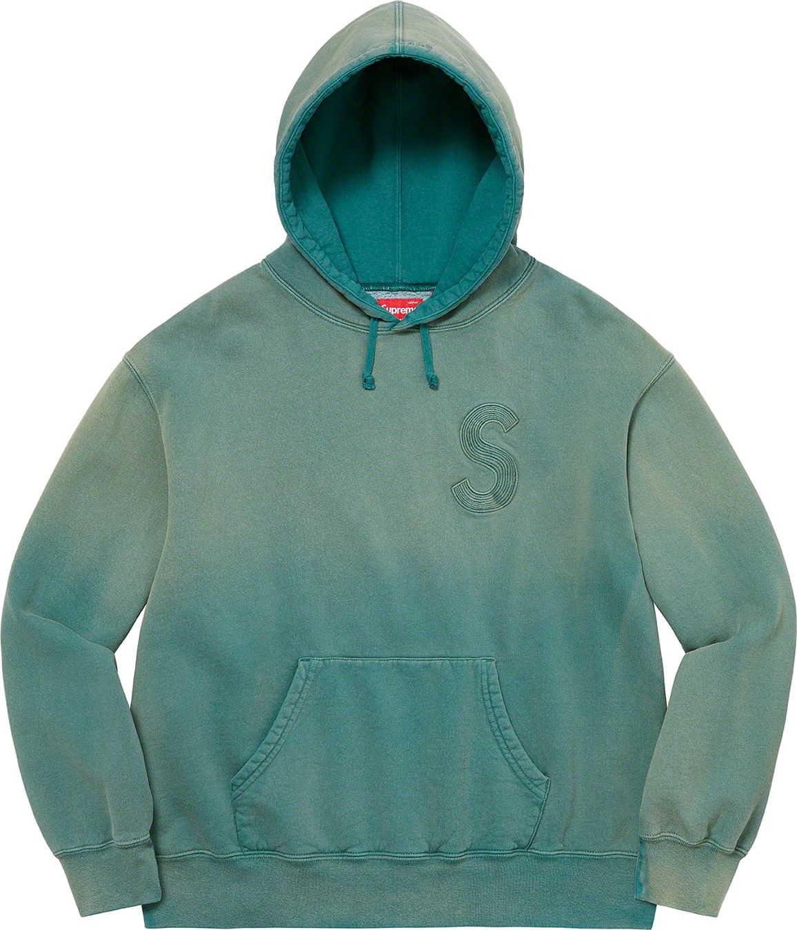 Supreme Overdyed S Logo Hooded Sweatshir