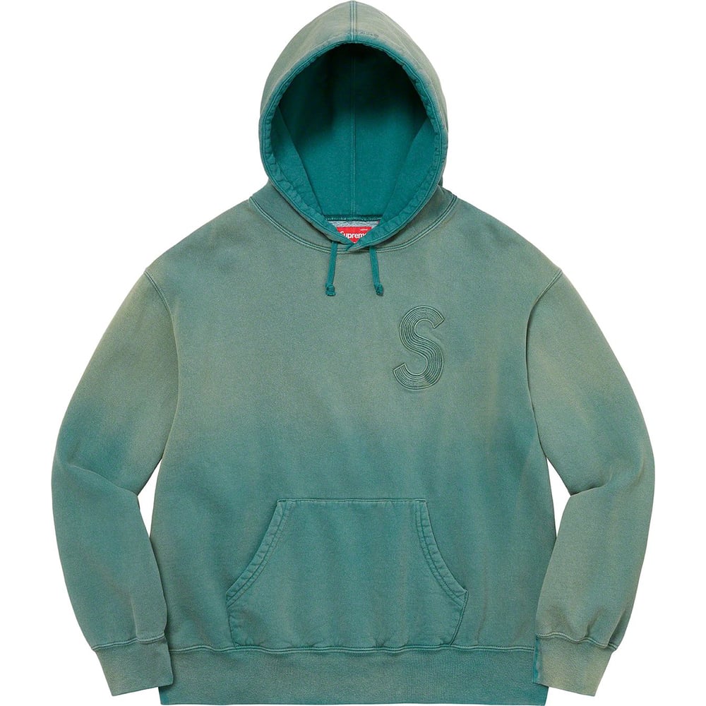 Details on Overdyed S Logo Hooded Sweatshirt [hidden] from spring summer
                                                    2023 (Price is $158)