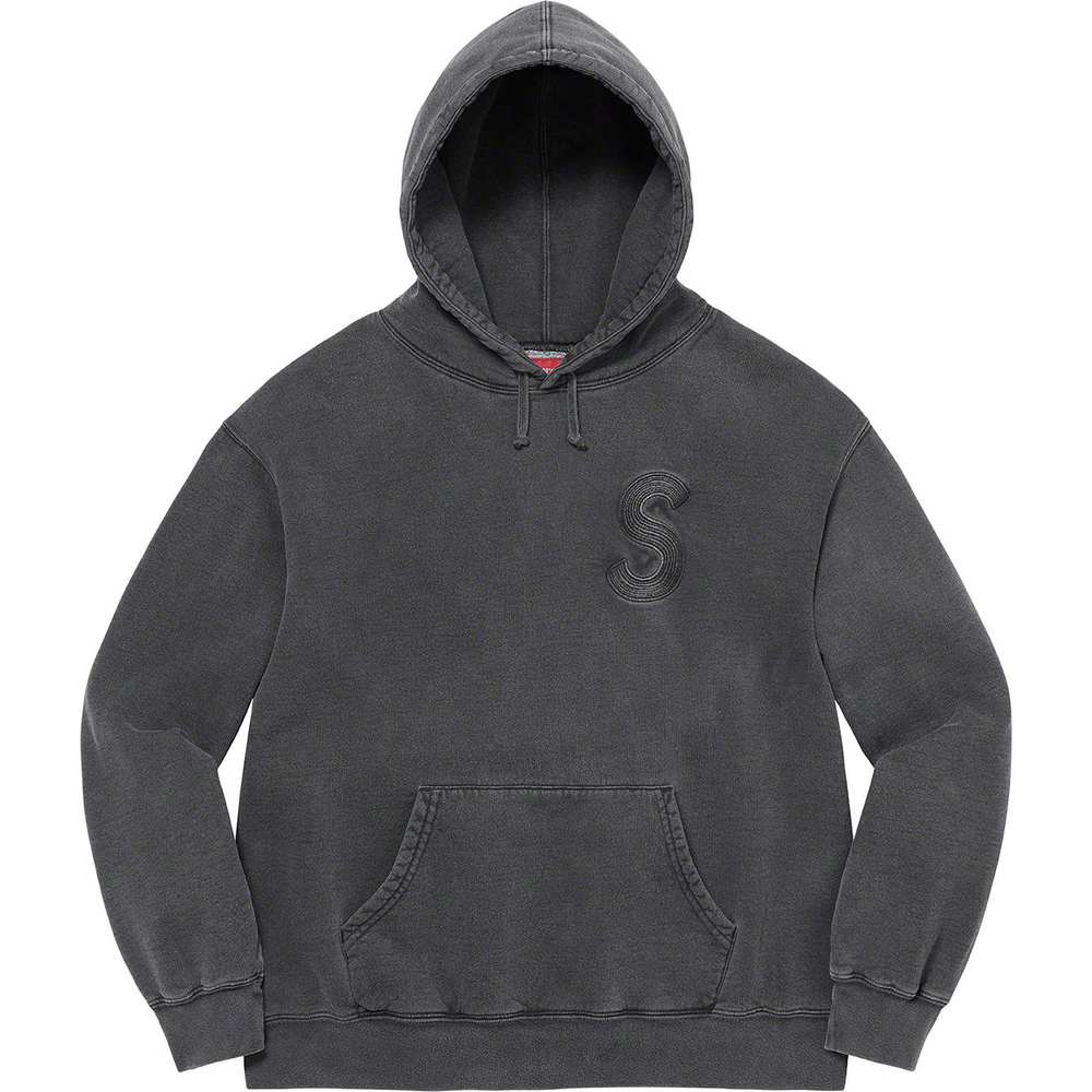 Details on Overdyed S Logo Hooded Sweatshirt [hidden] from spring summer
                                                    2023 (Price is $158)