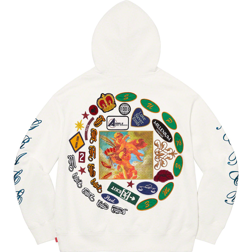 Details on Patches Spiral Hooded Sweatshirt [hidden] from spring summer 2023 (Price is $178)
