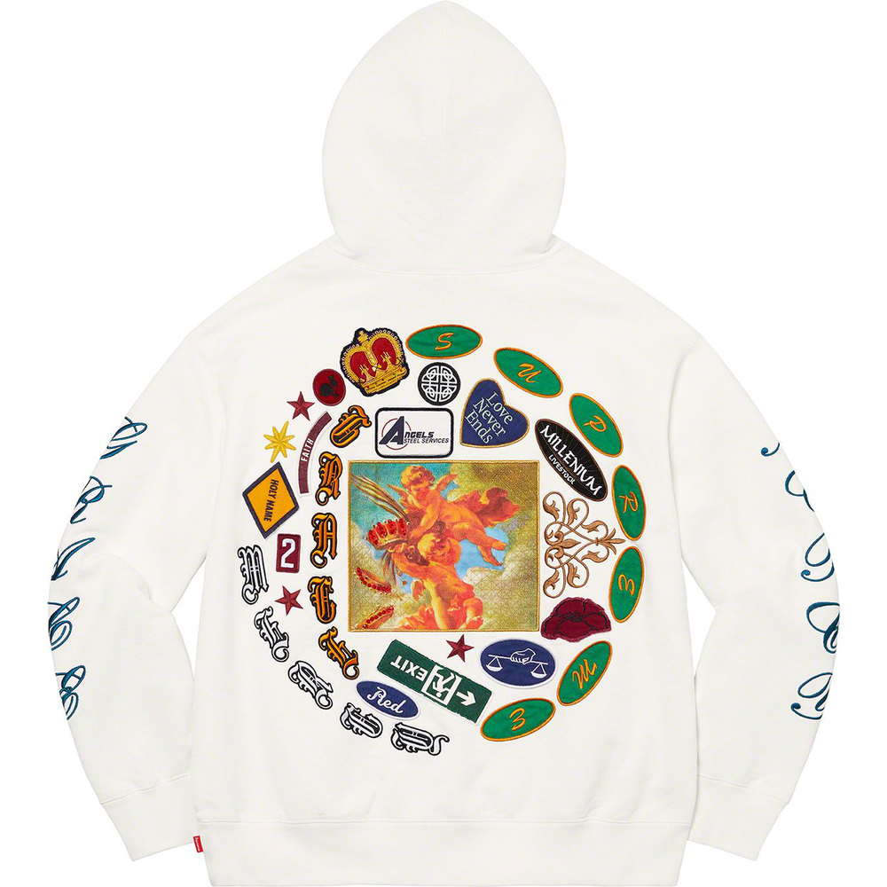 Details on Patches Spiral Hooded Sweatshirt [hidden] from spring summer
                                                    2023 (Price is $178)