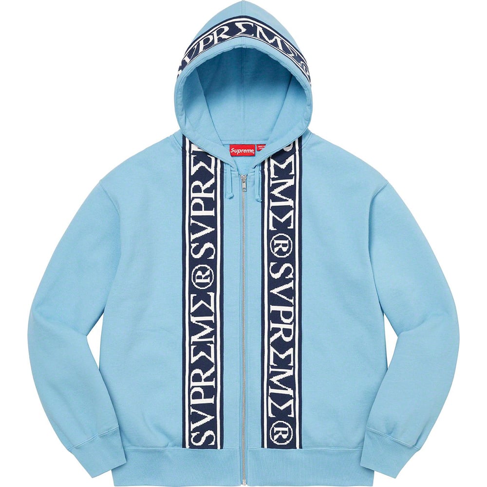 Supreme Roman Zip Up Hooded Sweatshirt (SS23) - [hidden] - $168