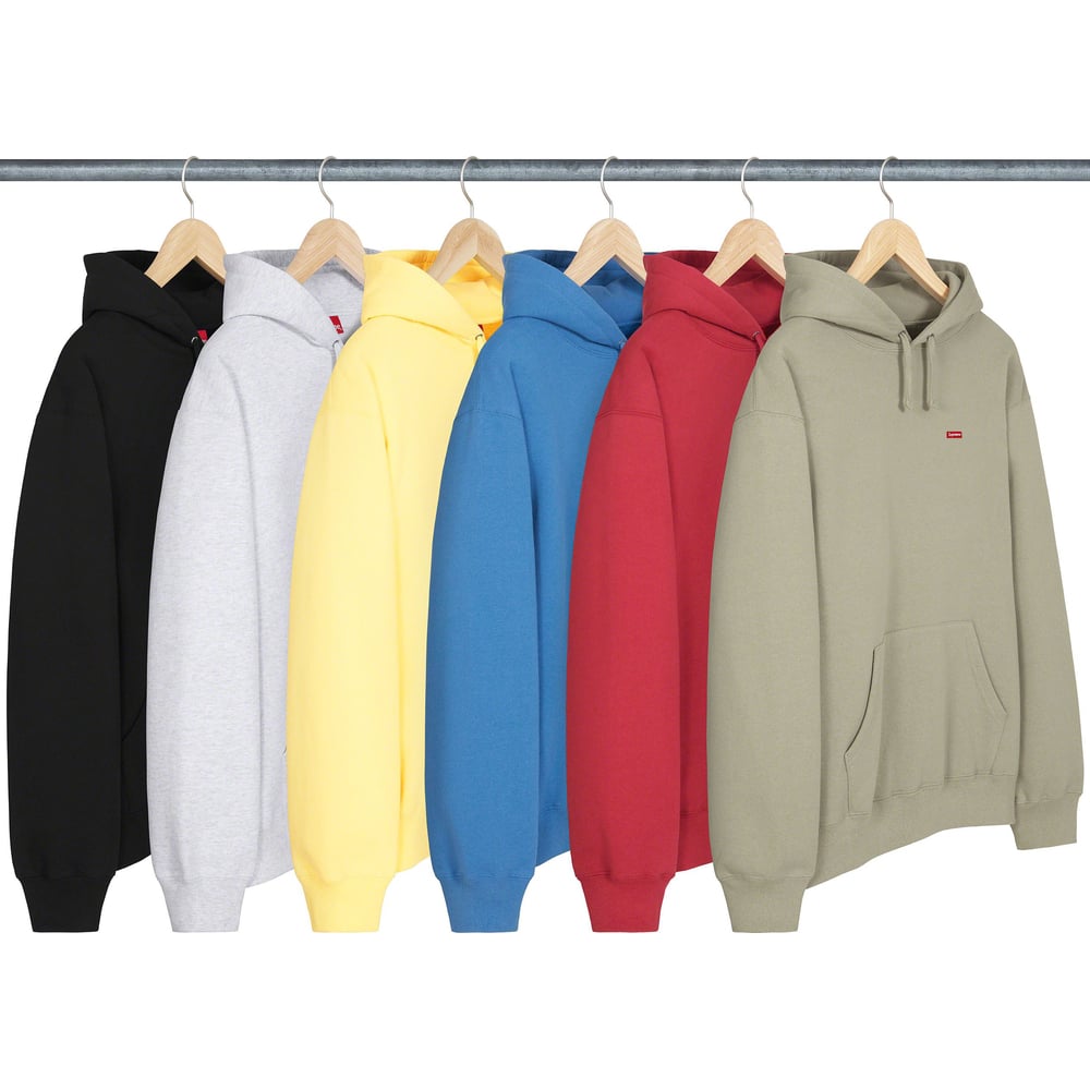 Supreme Small Box Hooded Sweatshirt released during spring summer 23 season