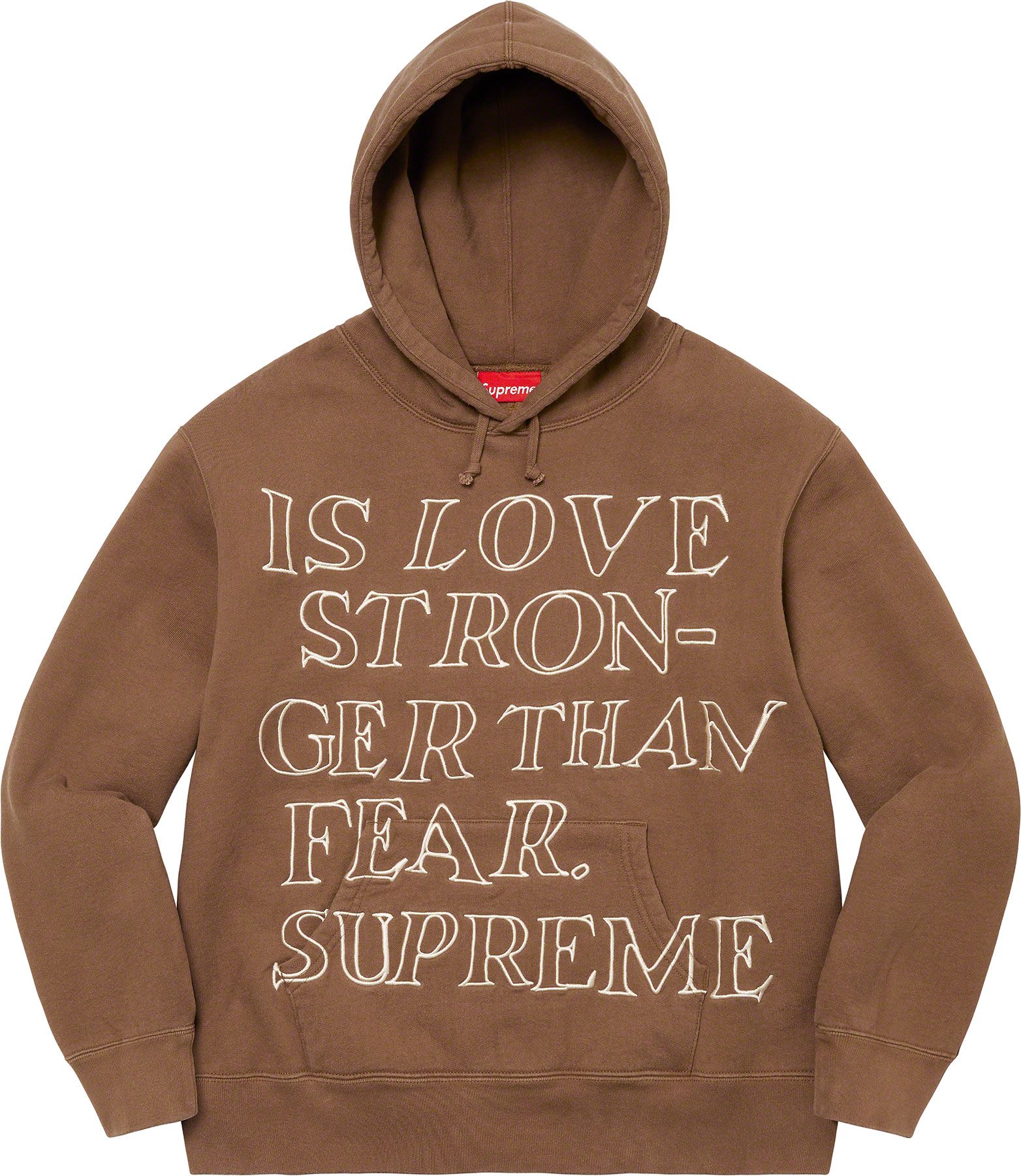 Stronger Than Fear Hooded Sweatshirt - spring summer 2023 - Supreme