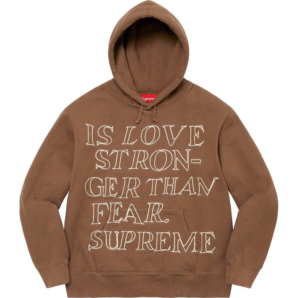 Details on Stronger Than Fear Hooded Sweatshirt  from spring summer
                                                    2023 (Price is $158)