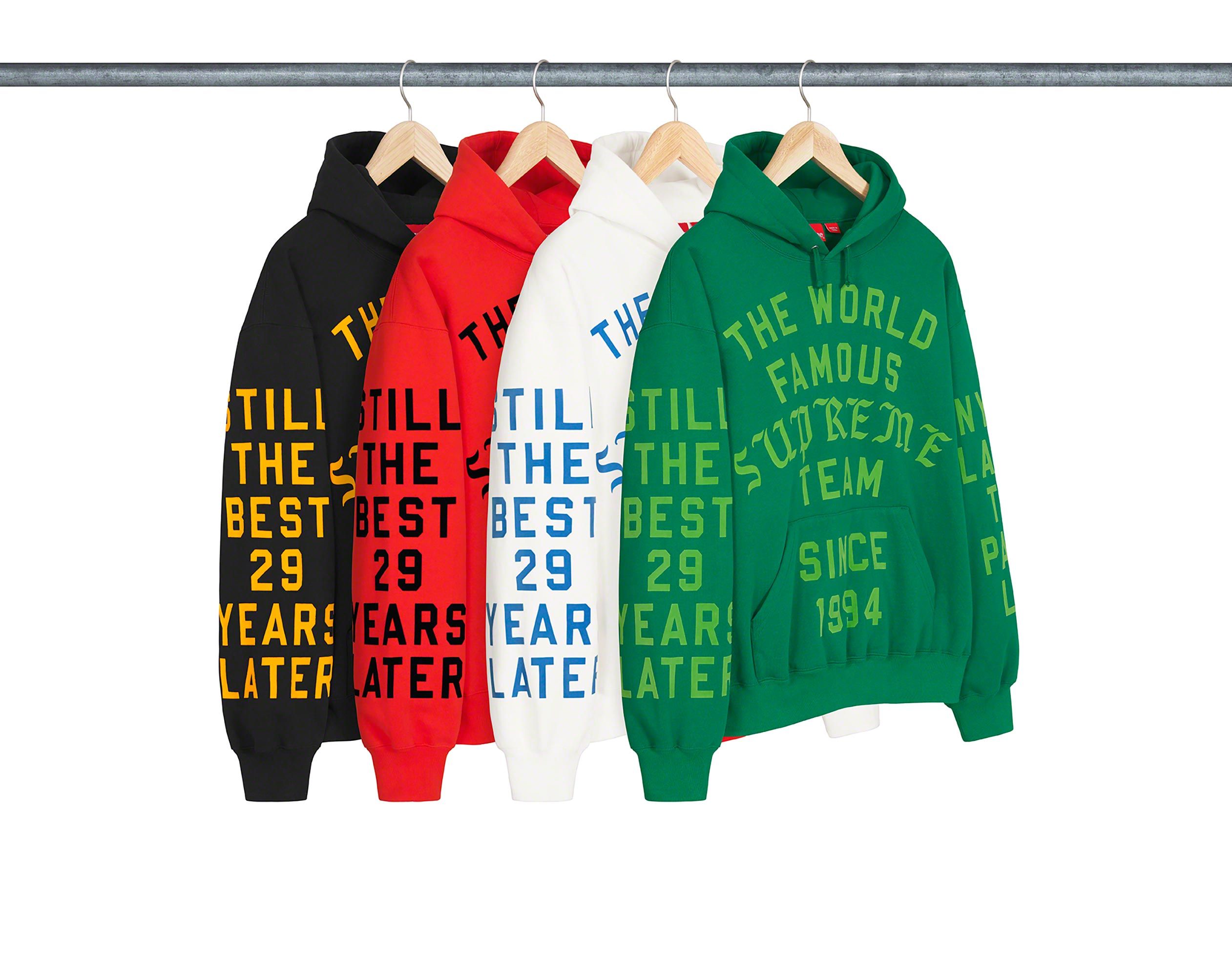 Supreme Team Flocked Hooded Sweatshirt-