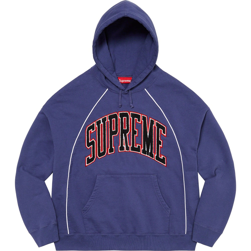 Details on Piping Arc Hooded Sweatshirt  from spring summer 2023