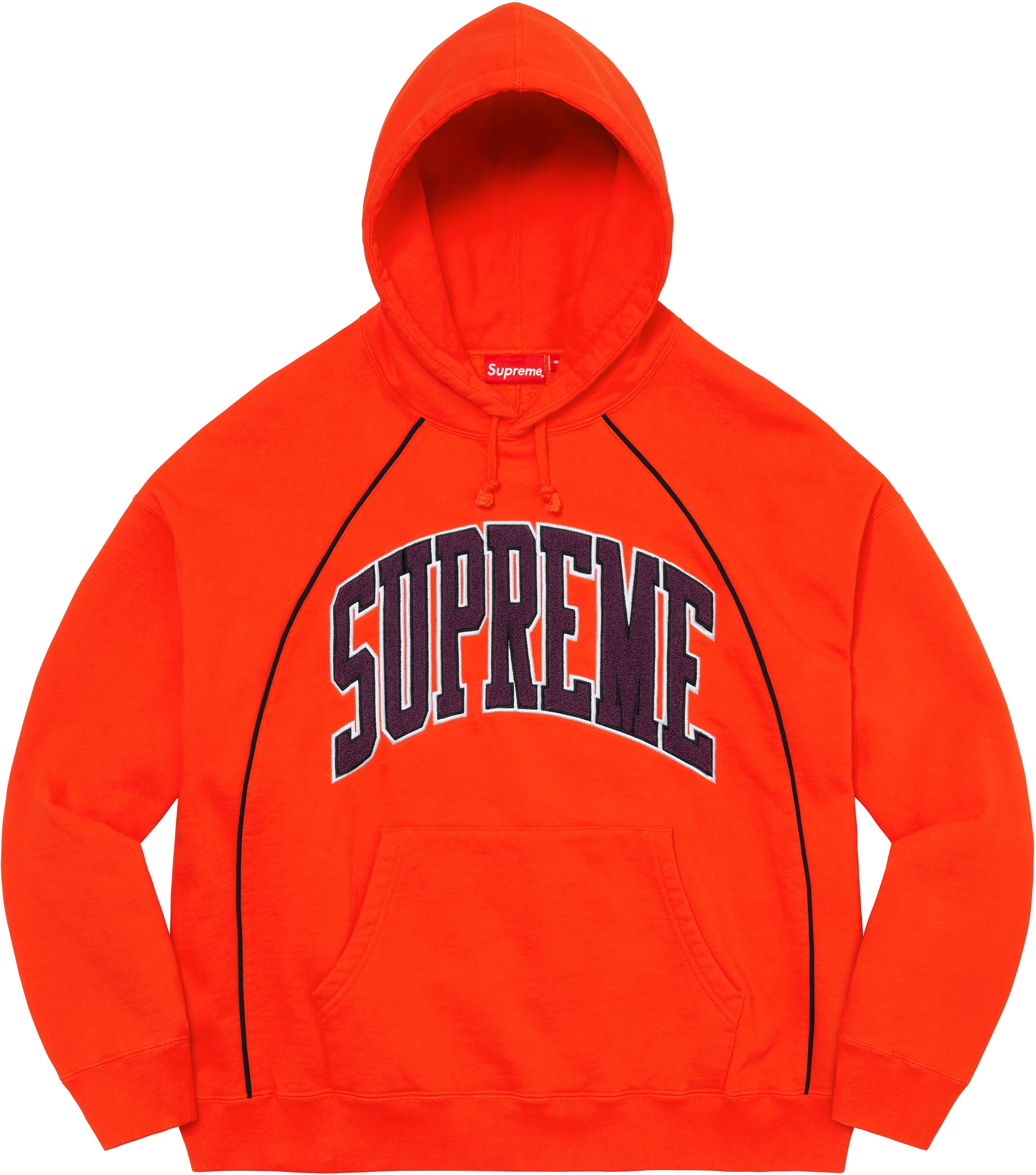 Boxy Piping Arc Hooded Sweatshirt - spring summer 2023 - Supreme