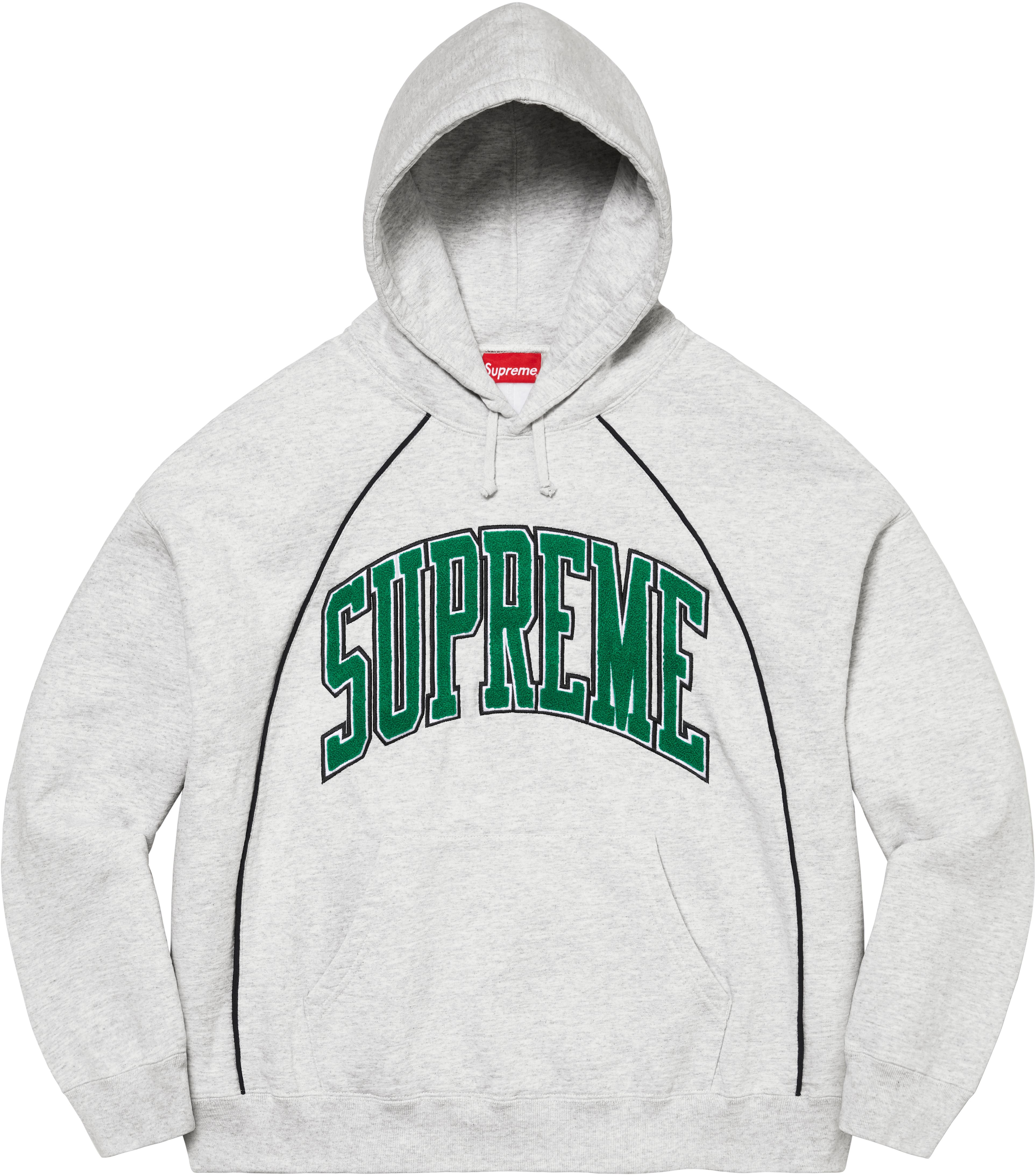 Boxy Piping Arc Hooded Sweatshirt - spring summer 2023 - Supreme