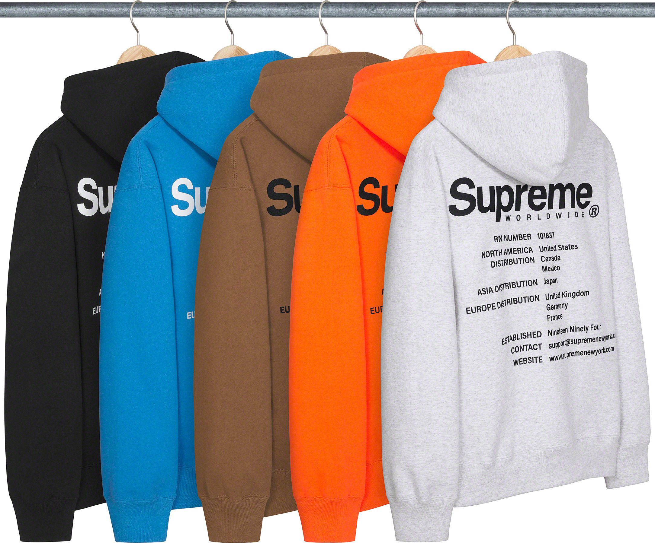 Worldwide Hooded Sweatshirt - spring summer 2023 - Supreme