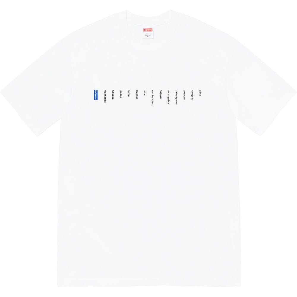 Details on Location Tee  from spring summer 2023 (Price is $40)