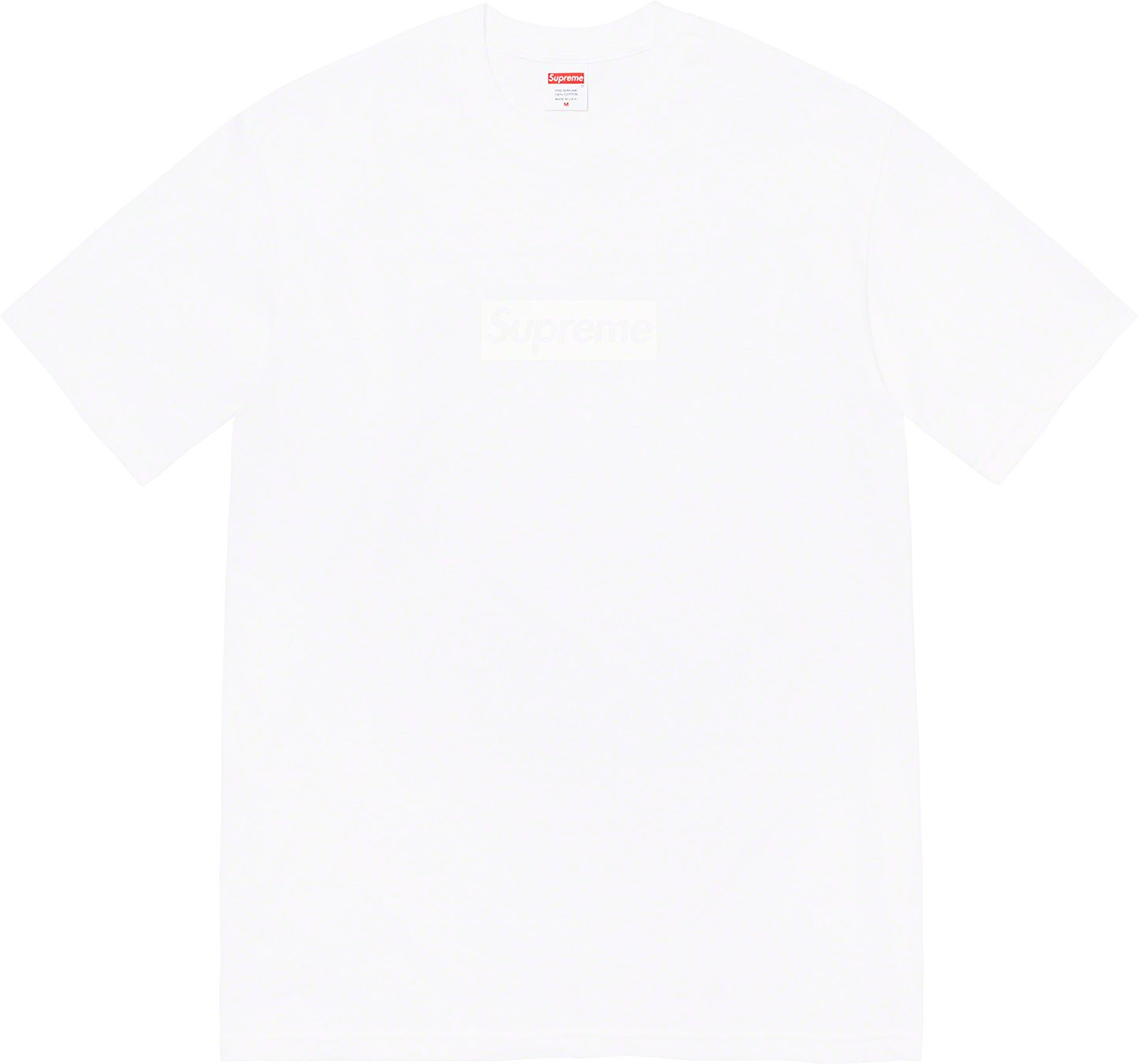 supreme box logo tee white