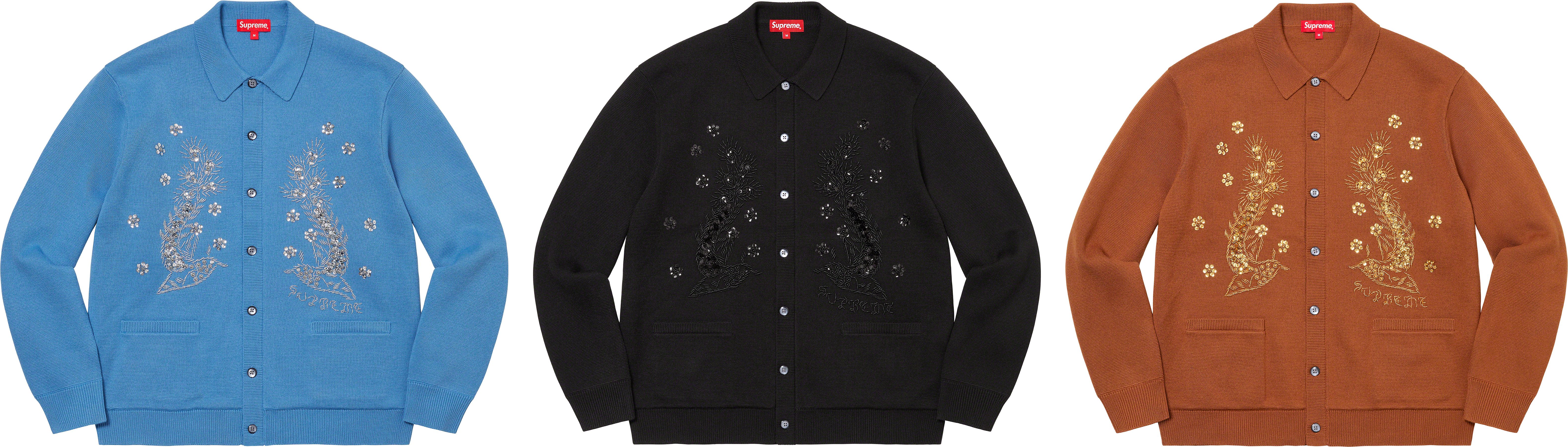 Beaded Appliqué Cardigan - spring summer 2023 - Supreme