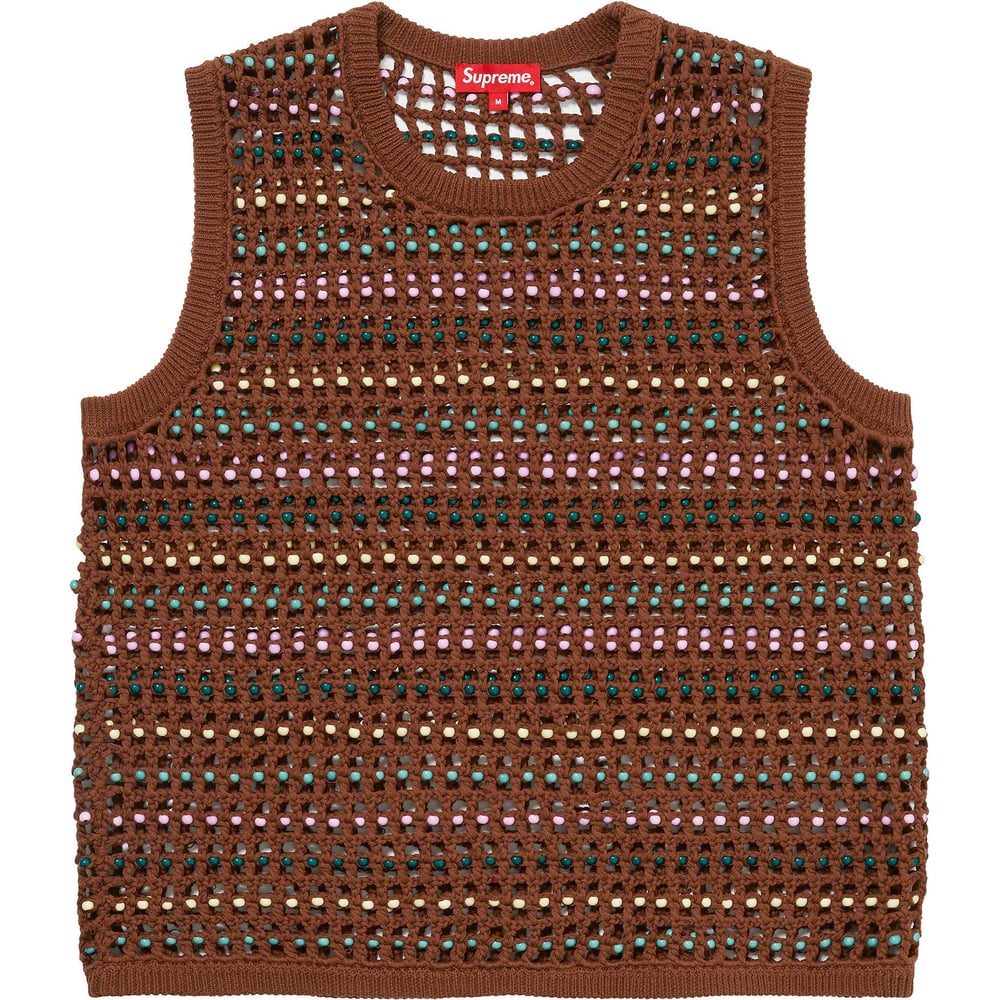 Supreme Beaded Sweater Vest (SS23) - $248