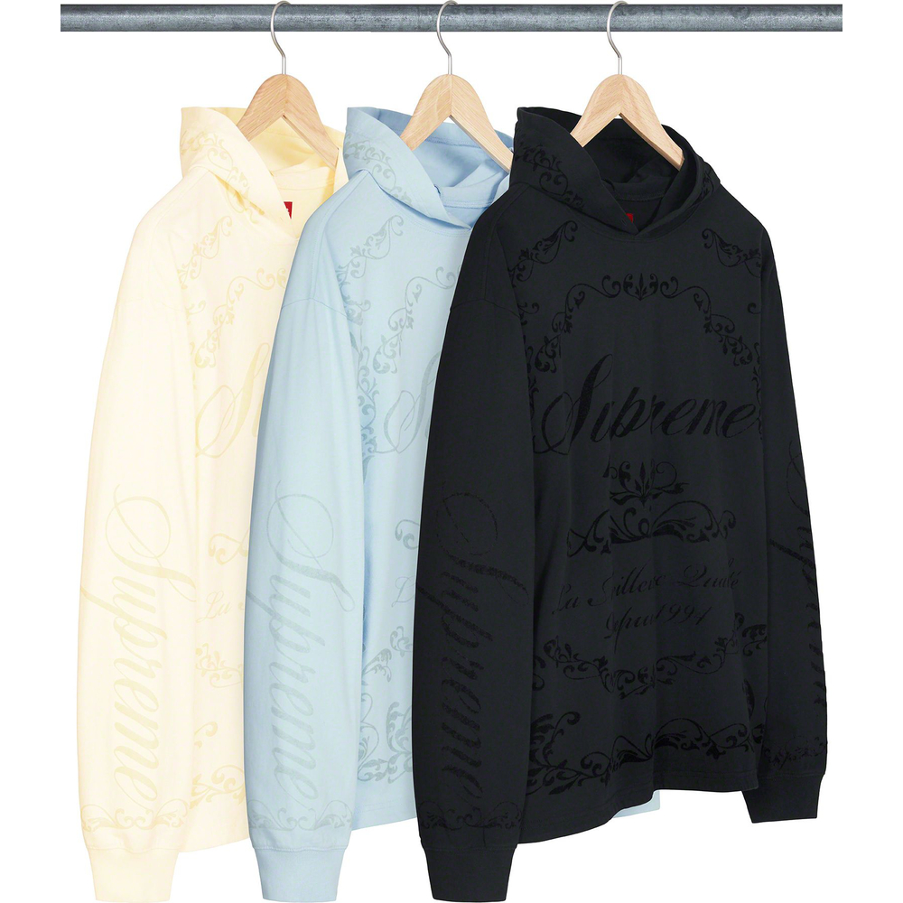 Supreme Celebré Hooded L S Top releasing on Week 2 for spring summer 2023