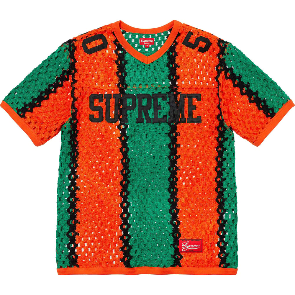 Details on Crochet Football Jersey  from spring summer
                                                    2023 (Price is $148)