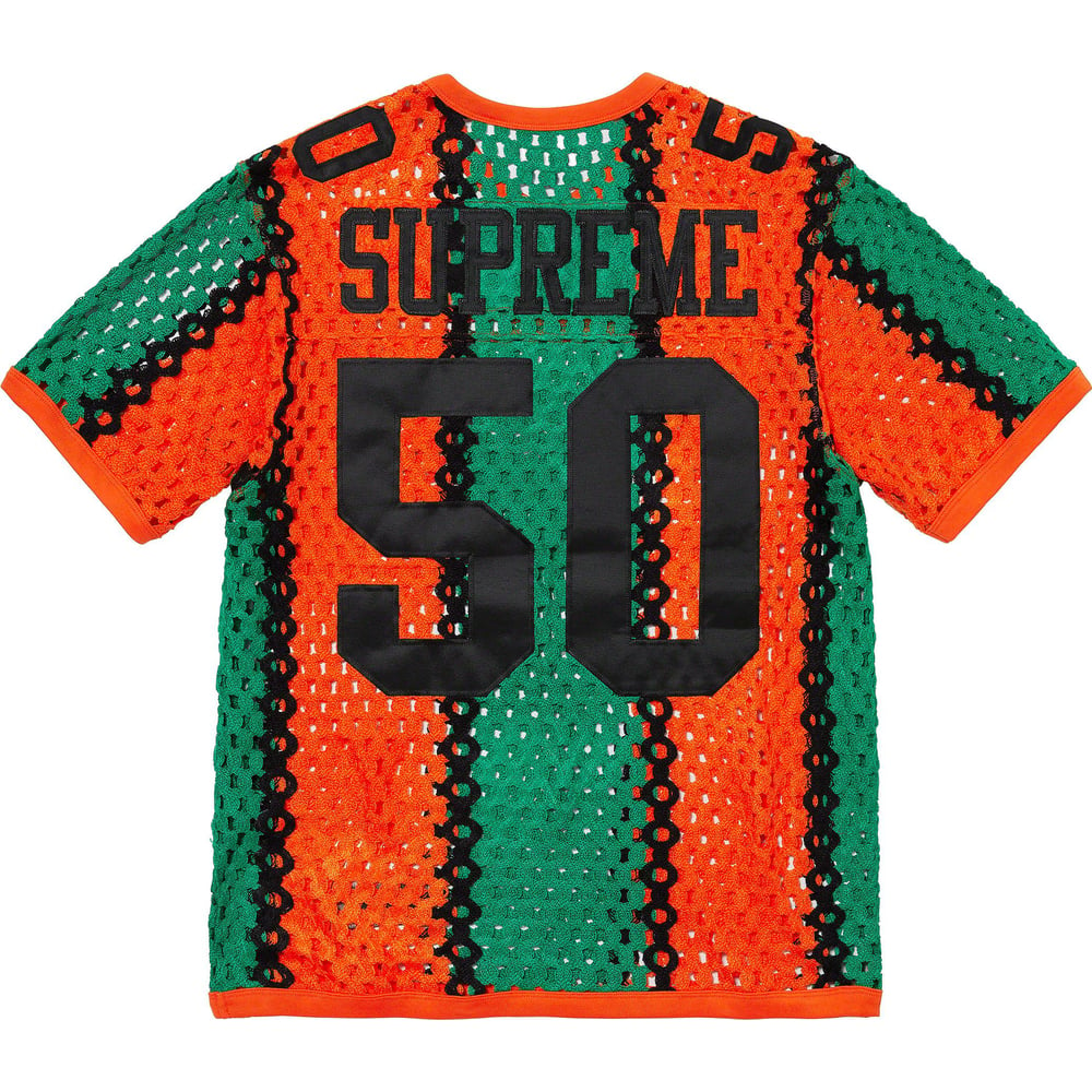Details on Crochet Football Jersey  from spring summer
                                                    2023 (Price is $148)