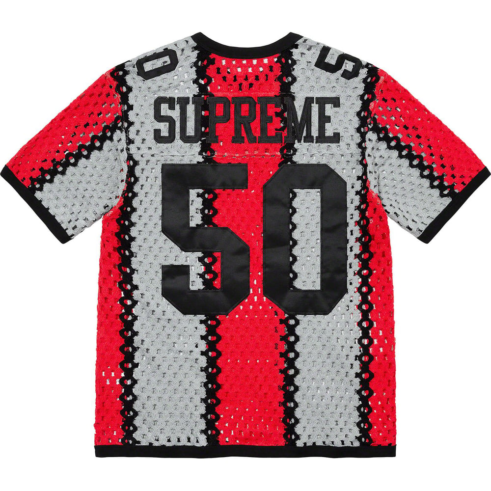 Details on Crochet Football Jersey [hidden] from spring summer
                                                    2023 (Price is $148)