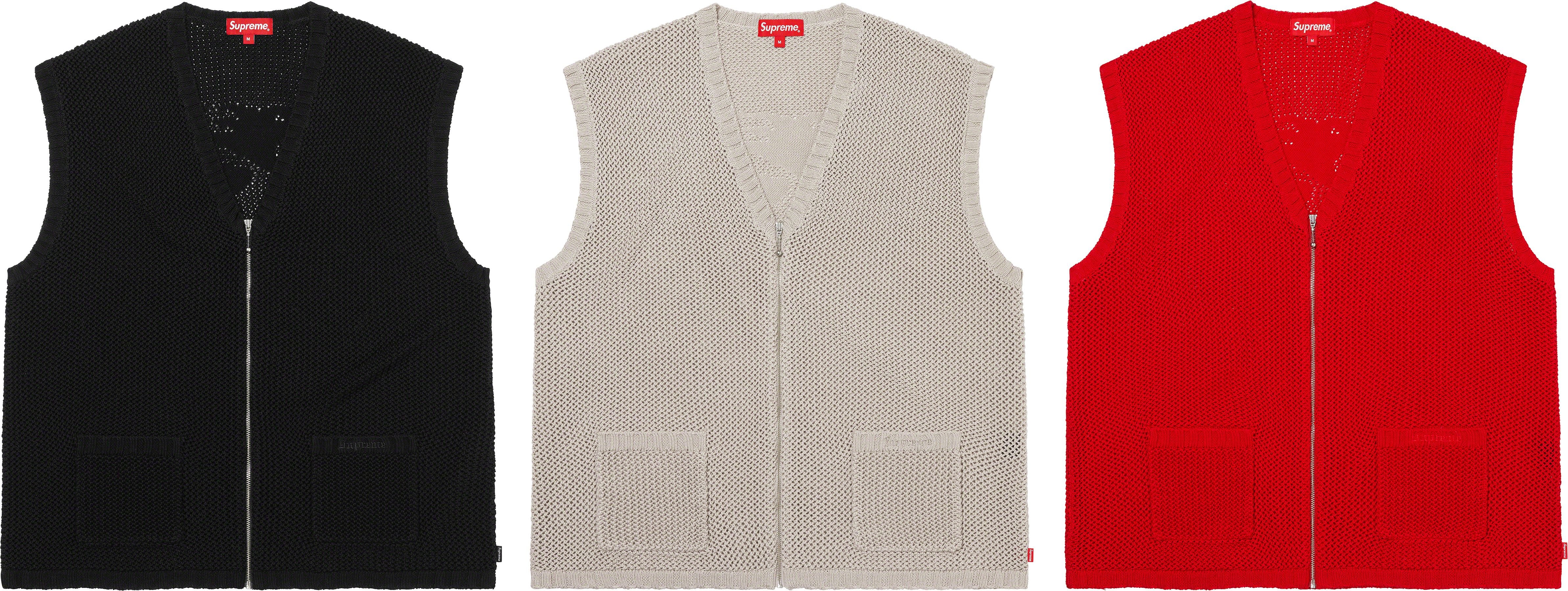 Dragon Zip Up Sweater Vest - spring summer 2023 - Supreme