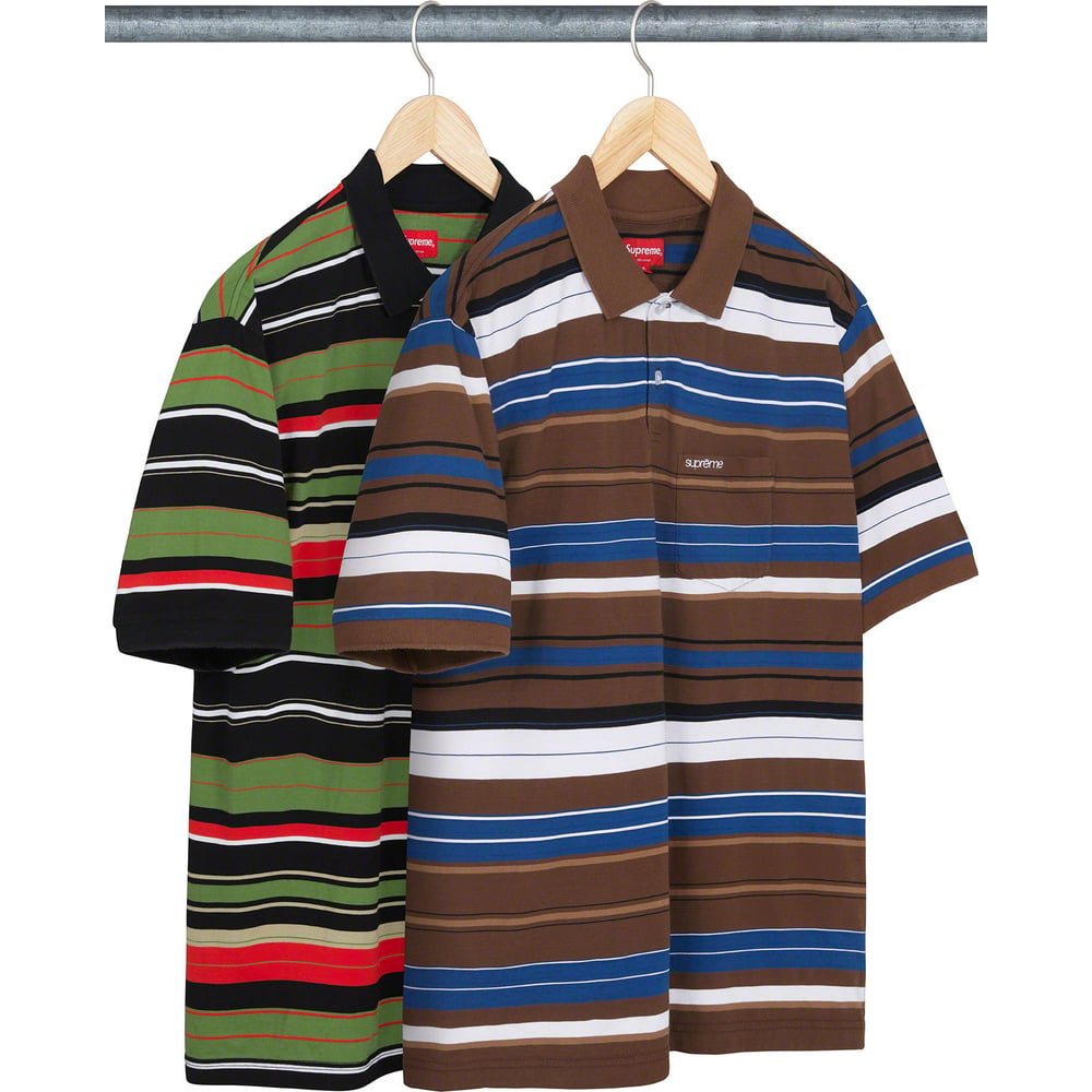 Supreme Multi Stripe Polo for spring summer 23 season