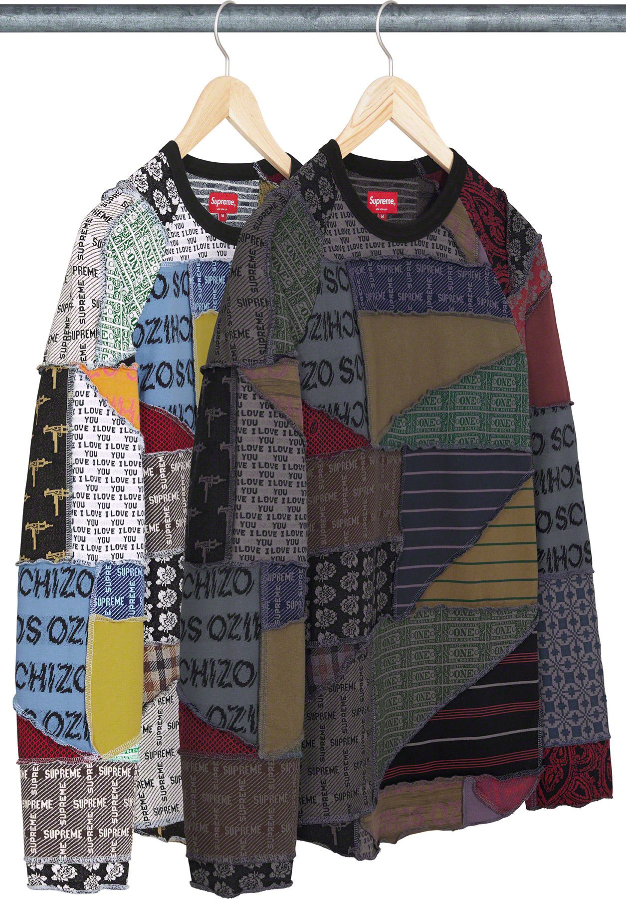 Patchwork Jacquard L S Top - spring summer 2023 - Supreme